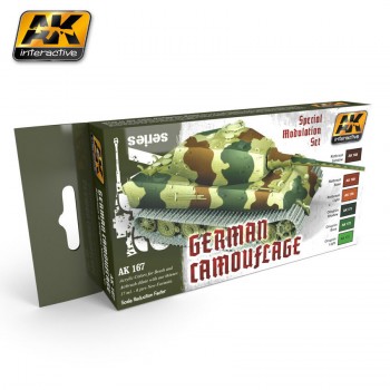 AK INTERACTIVE AFV SERIES GERMAN CAMOUFLAGE MODULATION SET COD.AK167